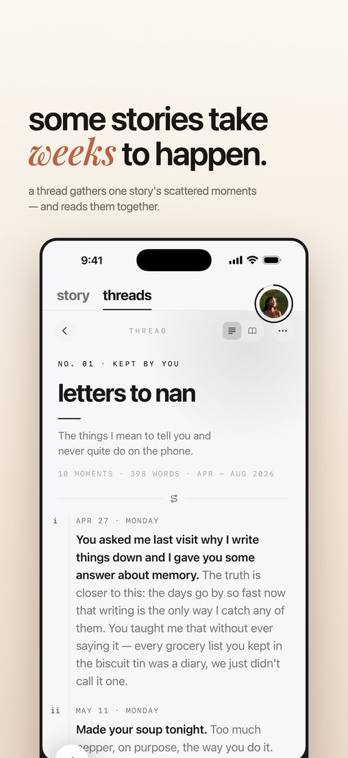 some stories take weeks to happen